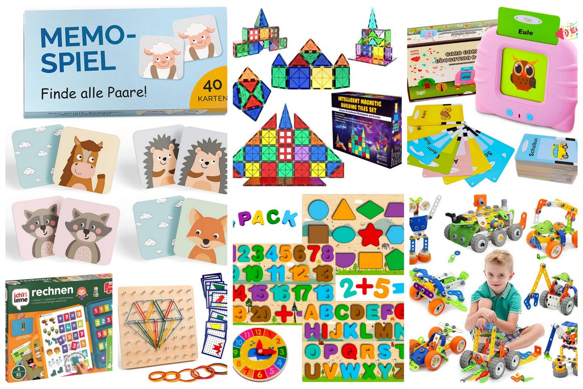 Zahlenlernspiel Kit Set Montessori Mathe Spielzeug Magnetisch Holz Lernbox 